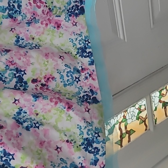 American Girl Colorful Dress With Sheer Trim Size 8 Girls - Picture 4 of 8